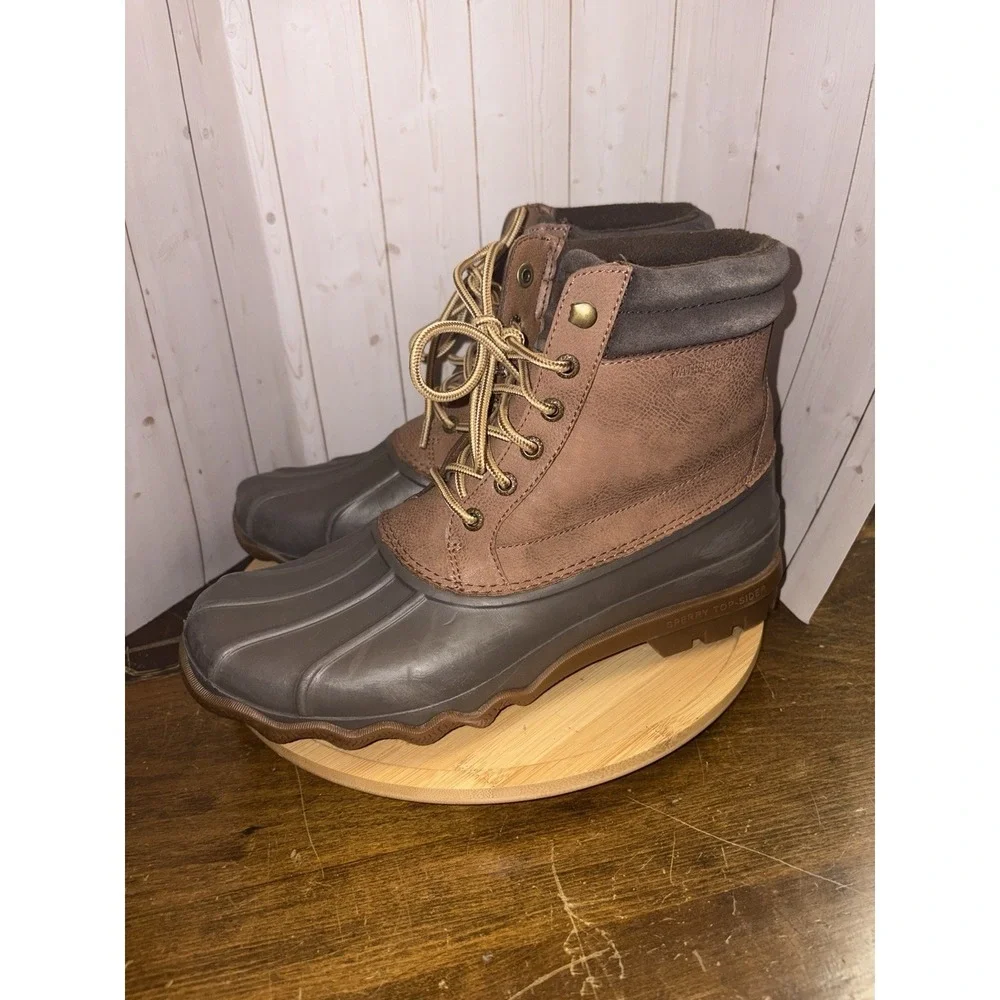 Sperry‎ Top Sider Shoes Avenue Duck Boots Tan Men 9 M Waterproof